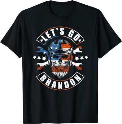 Official Let's Go Brandon Conservative Anti Liberal US Flag T-Shirt