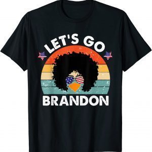 2021 FJB Let's Go Brandon Joe Biden Chant Anti Liberal US Flag Retro T-Shirt