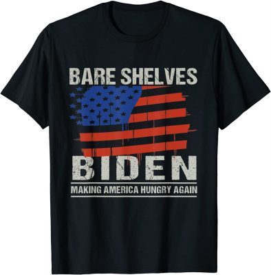 Bare Shelves Biden for Christmas Funny Meme T-Shirt