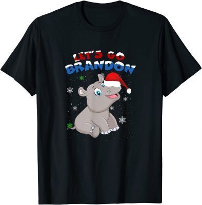 Let's Go Brandon Elephant Christmas Gift Tee Shirt