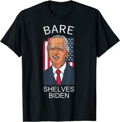 Halloween Bare Shelves Biden Funny Meme T-Shirt