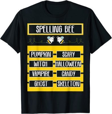 Spelling Bee Pun Halloween Costume for Teachers T-Shirt