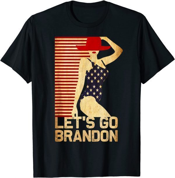 Lets Go Brandon Let's Go Brandon Funny Men Women Vintage T-Shirt
