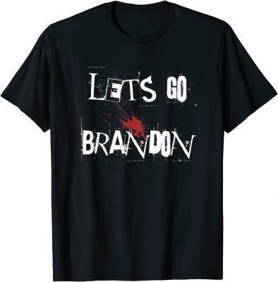 Impeach 46, Anti Biden Lets Go Brandon Biden Chant Let's Go Brandon Halloween Style T-Shirt
