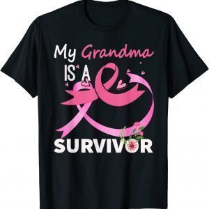 My Grandma Is A Survivor Breast Cancer Awareness T-Shirt