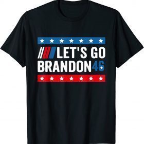 Anti Biden 2021 Let's Go Brandon Tee Conservative Anti Liberal US Flag T-Shirt