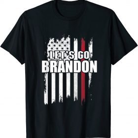 Official Let's Go Brandon Conservative Anti Liberal USA Flag JB Chant T-Shirt