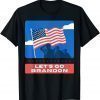 Let's Go Brandon Tee US Flag Retro Vintage T-Shirt
