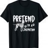 2021 Lazy Halloween Costume Pretend I'm A Dalmatian woof Gift T-Shirt