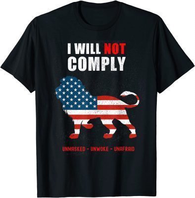 Official Defiant Patriot Conservative Medical Freedom T-Shirt