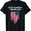 OFFICIAL KEEP AMERICA TRUMPLESS USA Flag T-Shirt