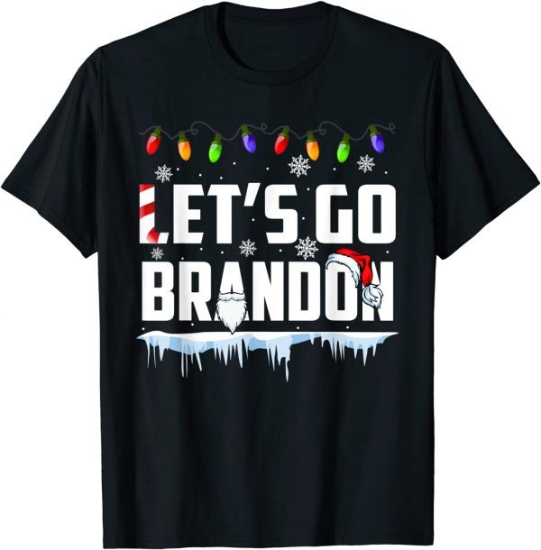 Let's Go Brandon Snow Christmas Shirt T-Shirt