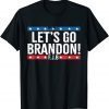 Official Lets Go Brandon Let's Go Brandon Us Flag Colors Men Women T-Shirt