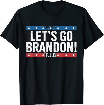 Official Lets Go Brandon Let's Go Brandon Us Flag Colors Men Women T-Shirt