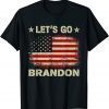Funny Let's Go Brandon American Flag Impeach 46 T-Shirt