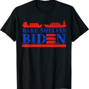 Let's Go Brandon ,Bare Shelves Biden Funny Meme T-Shirt