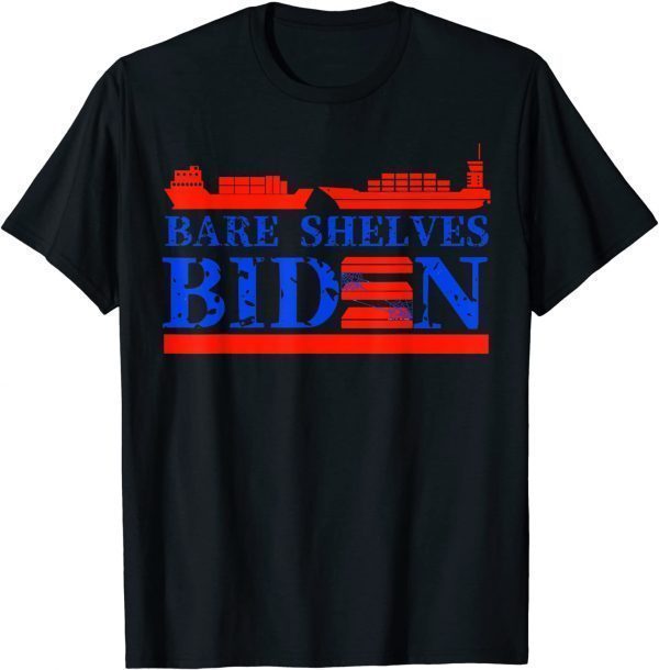 Let's Go Brandon ,Bare Shelves Biden Funny Meme T-Shirt