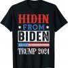 Hidin From Biden Kids Men Trump 2024 Funny Joe. Biden T-Shirt