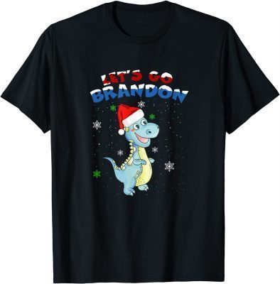 Let's Go Brandon Funny T-rex Chrismas T-Shirt