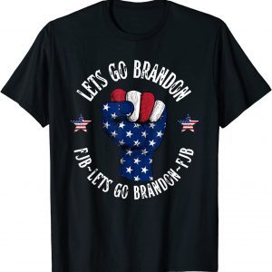 T-Shirt Strong Vintage Let’s Go Brandon Fist Hand Flag American