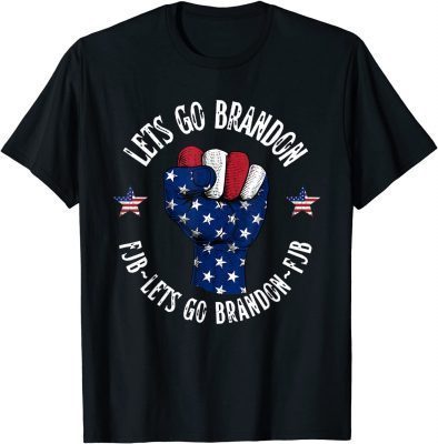 T-Shirt Strong Vintage Let’s Go Brandon Fist Hand Flag American