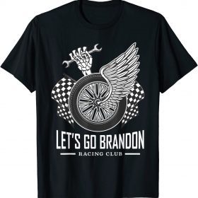 Classic Let's Go Brandon Cool Racing Motor Funny Conservative Gift T-Shirt