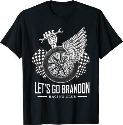 Classic Let's Go Brandon Cool Racing Motor Funny Conservative Gift T-Shirt