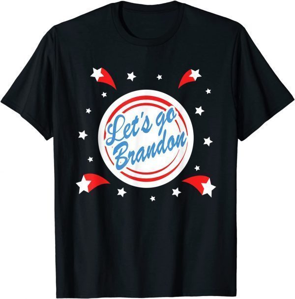 Let's Go Brandon Conservative Anti Liberal American Flag T-Shirt