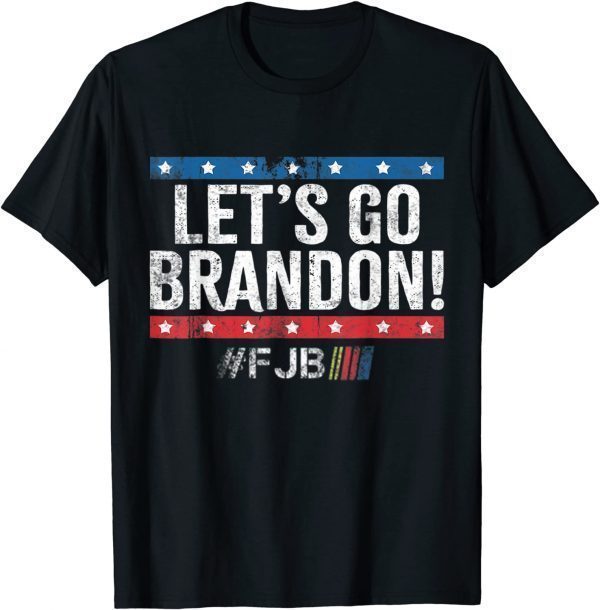 Classic Let's Go Brandon, Joe Biden Chant, Impeach Biden Us Flag T-Shirt