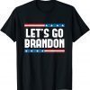 Let's Go Brandon Funny Men Women US Flag Unisex Tee Shirts