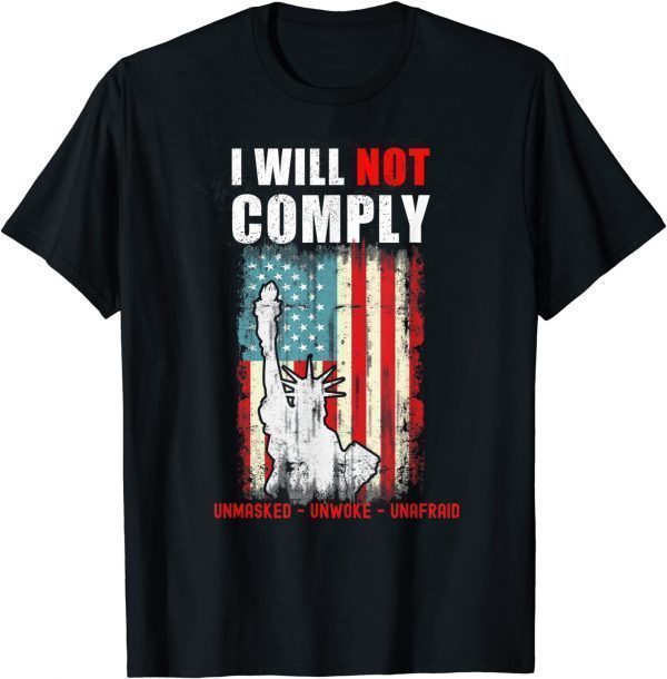 2021 Defiant Patriot Conservative Medical Freedom Gift TShirt