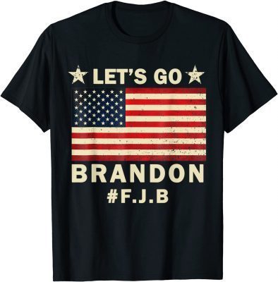 Let's Go Brandon Tee Conservative Anti Liberal US Flag #FJB T-Shirt