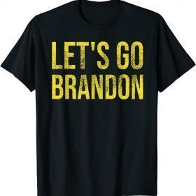 Classic Let's Go Brandon ,Biden Conservative Anti Liberal US Flag Fuck Biden T-Shirt