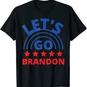 Let's Go Brandon American Flag Impeach Biden Funny Men Women Gift Shirts T-Shirt
