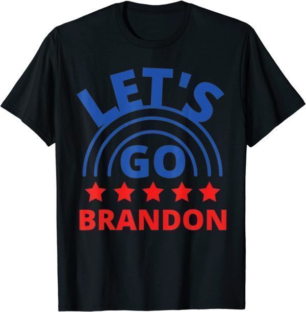 Let's Go Brandon American Flag Impeach Biden Funny Men Women Gift Shirts T-Shirt