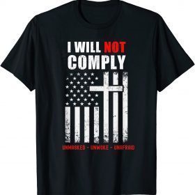 T-Shirt Defiant Patriot Conservative Medical Freedom