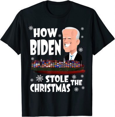 How Biden Stole The Christmas Biden Club Funny T-Shirt