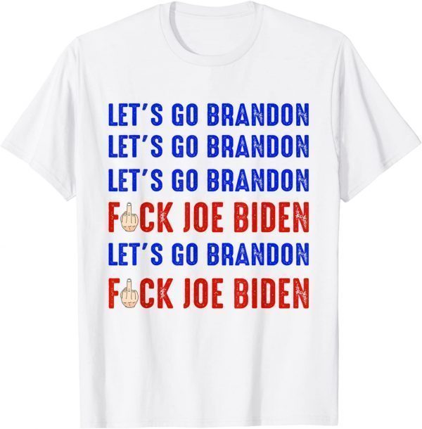 T-Shirt Let’s Go Brandon Conservative Anti Liberal, Biden Chant FJB