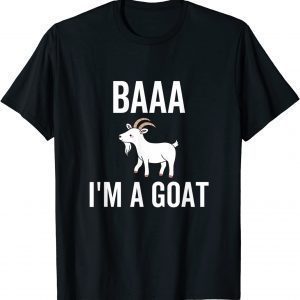 2021 Baaa I'm a Goat Funny Halloween Party Animal Costume TShirt