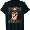 T-Shirt Santa Unicorn, Ugly Christmas Sweater, Women Girls Boys Kids