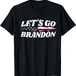 T-Shirt Lets Go Brandon Funny US Flag Men Women Vintage
