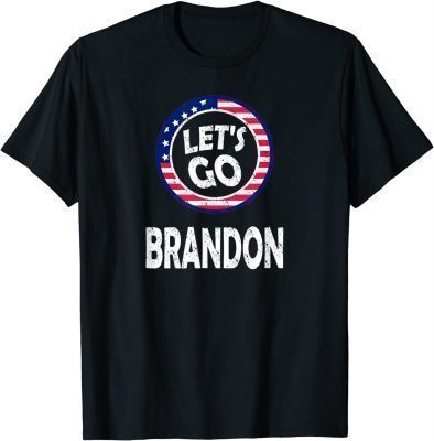T-Shirt Let's Go Brandon Conservative Anti Liberal US Flag
