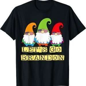 Classic Gnome Let's Go Brandon flag sunglasses T-Shirt