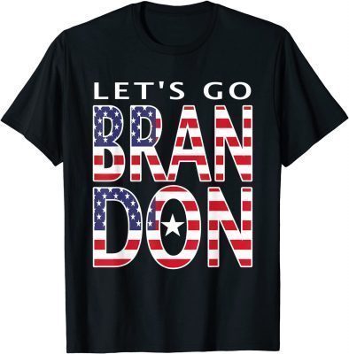 Funny Let's Go Brandon! Meme American Flag T-Shirt