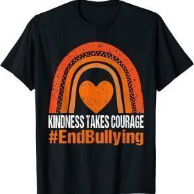 Unity Day Shirt Orange Kindness Takes Courage End Bullying T-Shirt