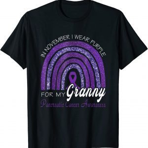 I Wear Purple For My Granny ,Pancreatic Cancer Awareness T-Shirt