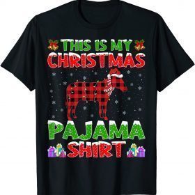 2021 Xmas Santa Hat This Is My Mule Christmas Pajama T-Shirt