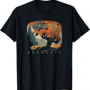 Harry Potter Hogwarts Whomping Willow Distressed Poster T-Shirt