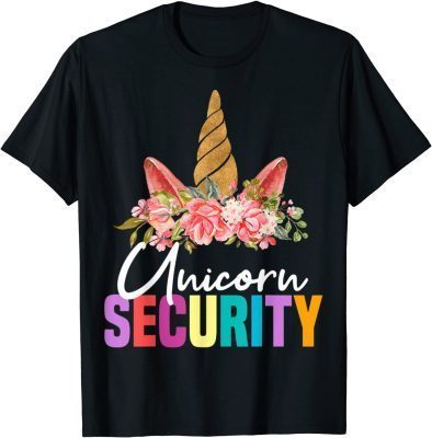 security Tee for women funny Unicorn Security Gift Tee Shirt