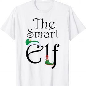Smart Elf Matching Family Group Christmas Party Pajama Gift Tee Shirt